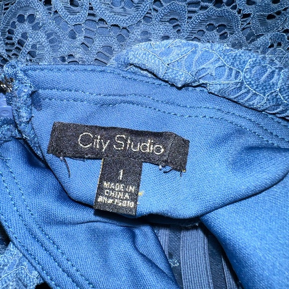 Blue Short Dress - Picture 4 of 4